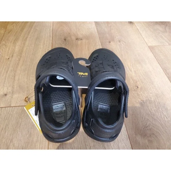 Teva Unisex-Kid's K Omnium Drift Fisherman Black Sandals Kids Size 1 - Picture 4 of 6